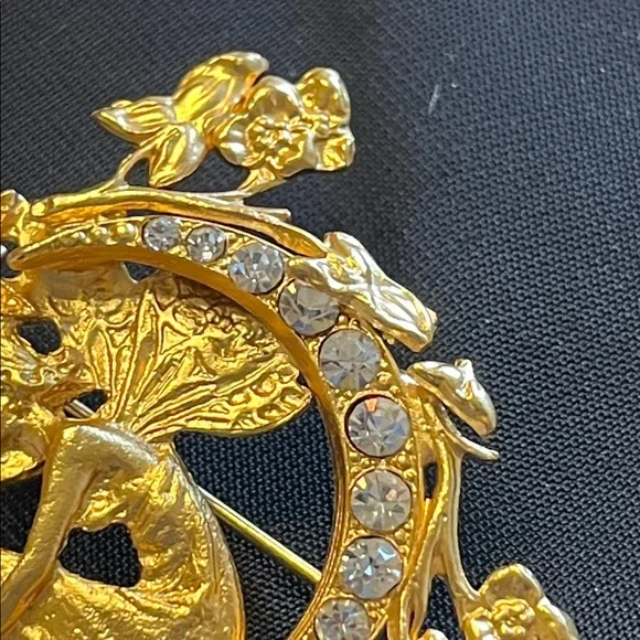 Vintage Kirkland’s Foley Gold-tone Brooch - Picture 3 of 7